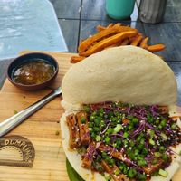 Vegan Bao Bun with tofu & vegan at Holy Dumpling! in Colombo