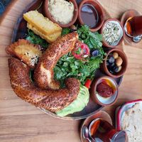 Vegan breakfast 129lira at Kahve 6 in Istanbul