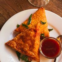 Jackfruit samosas  at The Clay Pot Ella in Ella