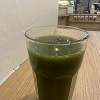 Invigorating juice with Ginger  at The Green Moustache - Lorimer Rd in Whistler