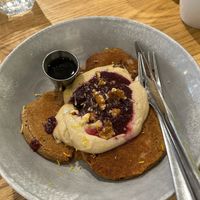 Buckwheat pancakes at The Green Moustache - Lorimer Rd in Whistler