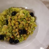 Verza in umido con ceci e olive at Fonte Rio in Antrosano