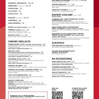 Menu drinks   at Folgujemy in Wroclaw