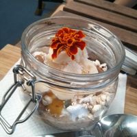 Breakfast parfait, pretty as a picture at 48 Degrees Raw Cafe in Brisbane