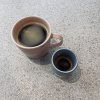 Americano and double espresso   at Melrose Kitchen Eaux-vives - The Health Corner in Geneva