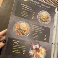 Menu  at Simba in Plzen