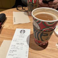 Cafe Americano with oat milk   at Starbucks - Napoli Galleria in Naples