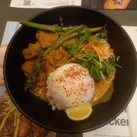 Coconut vegan chicken kare curry at Wagamama in Dundee