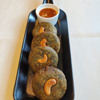 Vegan Hara Bhara Kebab at Namaste India in Chatan