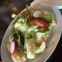 Steamed yuca   at Pupusas Paradise in Denver