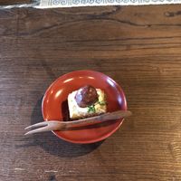 Vegan chestnut cake of sake lees   at Hinonchi in Hino