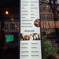 Menu at Sahara Sudanese Street Food - Steglitz in Berlin