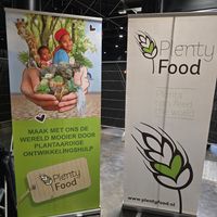 At vegan world, Hasselt at Stichting Plenty Food Nederland in Velserbroek