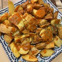 Patatas bravas  at Mestiça NewClassic in Cordoba