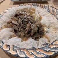 Mushroom and leek on crispy rice. Disappointing at Mestiça NewClassic in Cordoba