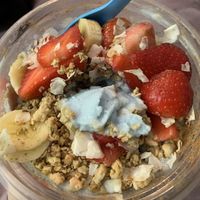 Avalanche Coconut Bowl. Reminded me of Lucky Charms cereal  at Playa Bowls in Springboro