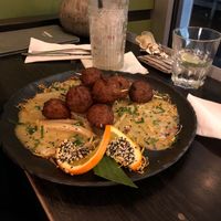 Linsenköfte am Spieß  at Das Reiskorn in Stuttgart