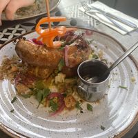 Alheira vegetariana  at Bistro Paulu's in Lisbon