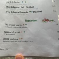 Menú  at Bistro Paulu's in Lisbon