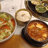 Vegetarian set menu at Ristorante Chingu BBQ in Treviso