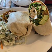 Marinated tofu wrap at Earth Bistro in Cleveland