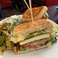 Fried tofu sandwich  at Earth Bistro in Cleveland