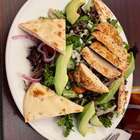 Mediterranean Chicken-less Salad! Delicious!  at Earth Bistro in Cleveland