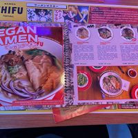 Menu  at Ramen Shifu - Expo in Lisbon