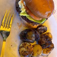 Plant Based Double Cheeseburger with Umami potatoes   at True Food Kitchen - Fashion Valley Mall in San Diego