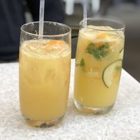 Double Skinny margarita and ginger margarita at True Food Kitchen - Fashion Valley Mall in San Diego