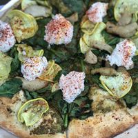 Artichoke and pesto pizza at True Food Kitchen - Fashion Valley Mall in San Diego
