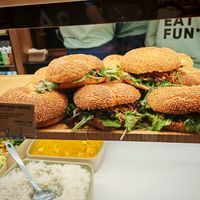 Burger at Land & Monkeys - Les Halles in Paris