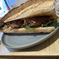 Vegan chicken sandwich 🥪  😋   at Land & Monkeys - Les Halles in Paris