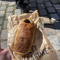 Olive bread  at Land & Monkeys - Les Halles in Paris