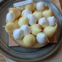 Citrus tart at Land & Monkeys - Les Halles in Paris