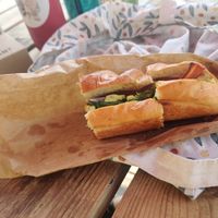 Mimosa sandwich at Land & Monkeys - Les Halles in Paris