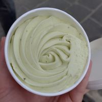 Ice cream - lime and basil at Land & Monkeys - Les Halles in Paris