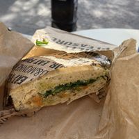 Mediterranean sandwich   at Land & Monkeys - Les Halles in Paris