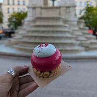 Cheesecake Framboise at Land & Monkeys - Les Halles in Paris