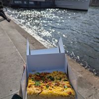 Focaccia at Land & Monkeys - Les Halles in Paris