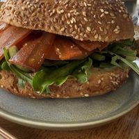 BLT sandwichh  at Land & Monkeys - Les Halles in Paris