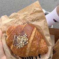 chocolate croissant  at Land & Monkeys - Les Halles in Paris