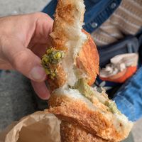 pistachio croissant at Land & Monkeys - Les Halles in Paris
