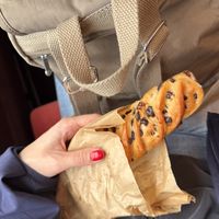 Pain viennois to-go! 🥖🍫✨  at Land & Monkeys - Les Halles in Paris