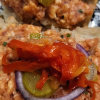 Veganes Mettbrötchen at babi's DELI in Eisenach