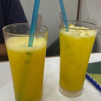 Mango and Orange juices at Restoran Fatimah in Sandakan