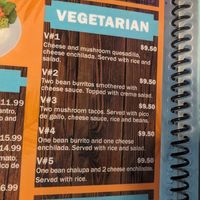 Vegetarian options, some can be made vegan by removing cheese/sour cream at Los Cabos Fajita House in Arkansas City