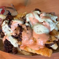 BOTTOM FRIES at Malibu Burgers in San Rafael