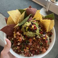 Vegan crumble bowl with a couple of modifications   at Taco Alley in Kamloops