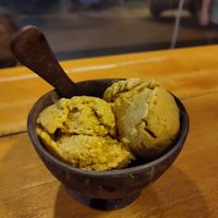 mango ice cream at N Ice Cream & Coffee Mirissa in Mirissa